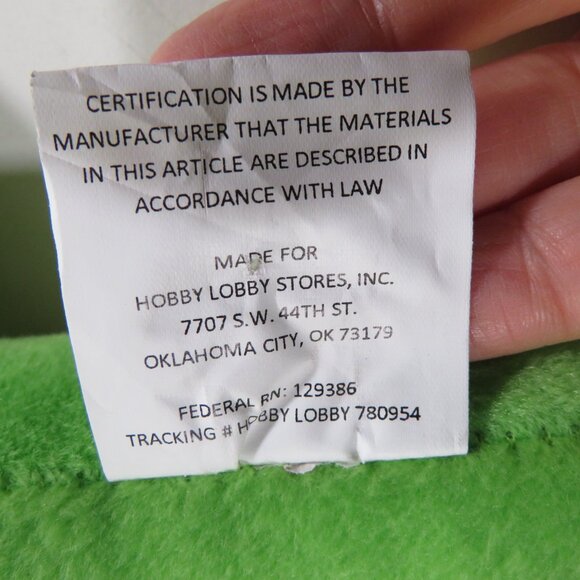 Green Dinosaur pillow/stuffed animal with yellow flowered spots - Picture 7 of 8